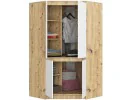 SZAFA NAROŻNA S100 4D CLP DĄB ARTISAN / BIAŁA