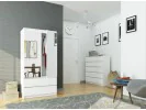 SZAFA S90 2D 2SZ 2 LUSTRO CLP PK BIAŁY