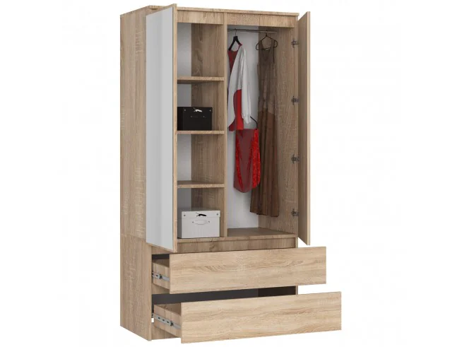 SZAFA S90 2D 2SZ 2 LUSTRO CLP PK SONOMA