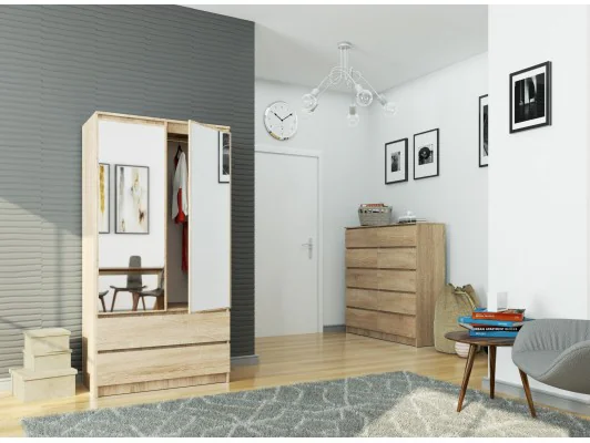 SZAFA S90 2D 2SZ 2 LUSTRO CLP PK SONOMA