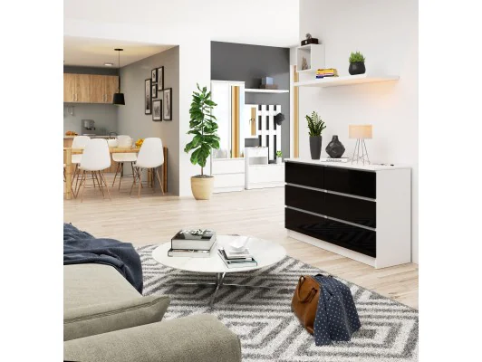 KOMODA K120 6SZ CLP CZARNY POŁYSK