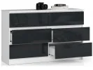 KOMODA K120 6SZ CLP GRAFIT POŁYSK