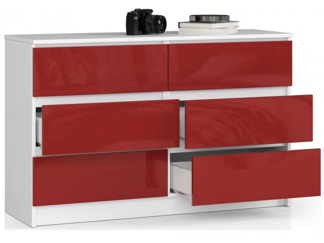 KOMODA K120 6SZ CLP CZERWONY POŁYSK