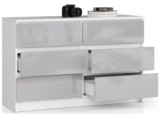 Zobacz KOMODA K120 6SZ CLP METALIK POŁYSK KOMODA K120 6SZ CLP METALIK POŁYSK