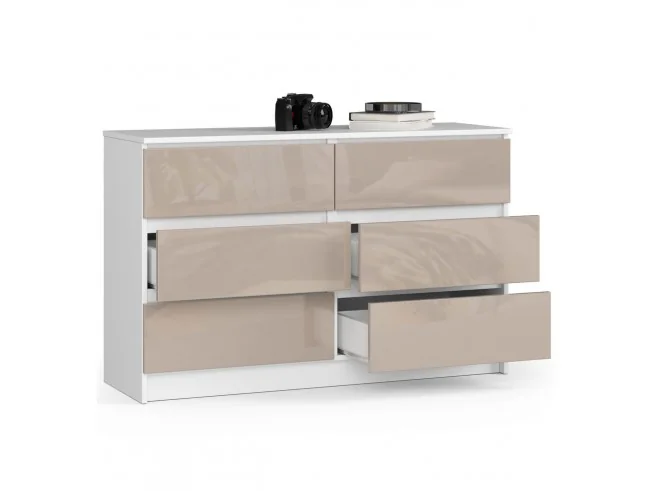 KOMODA K120 6SZ CLP CAPUCCINO POŁYSK