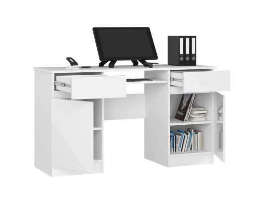 BIURKO CLP A5 2D 2SZ PK BIAŁY POŁYSK