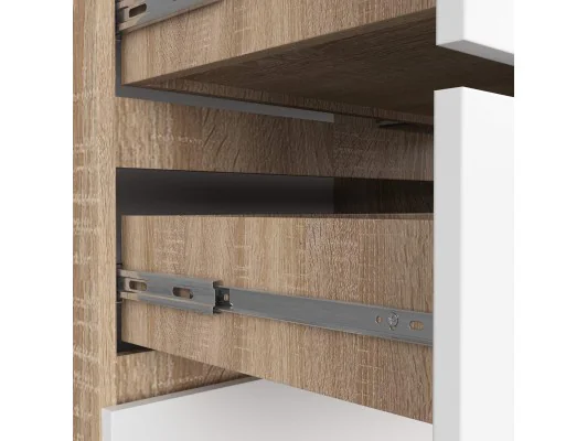 KOMODA K140 10SZ CLP PK DĄB SONOMA / BIAŁY