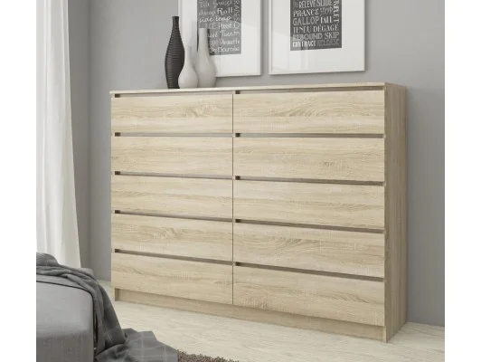KOMODA K140 10SZ CLP PK DĄB SONOMA