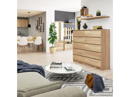 KOMODA K140 10SZ CLP PK DĄB SONOMA