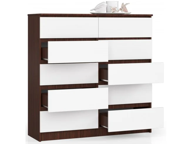 KOMODA K120 10SZ CLP WENGE / BIAŁY