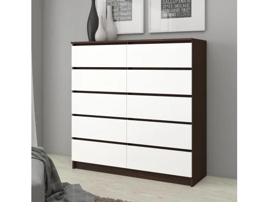 KOMODA K120 10SZ CLP WENGE / BIAŁY