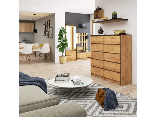 KOMODA K120 10SZ CLP DĄB CRAFT