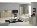 KOMODA K160 2D 4SZ CLP PK BIAŁY / SONOMA