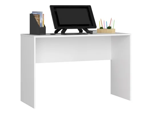 BIURKO NAROŻNE - ZESTAW B-17 KOMODA I BIURKO BIAŁY POŁYSK