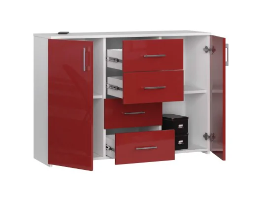 Zobacz KOMODA K45 PK CZERWONY POŁYSK KOMODA K45 PK CZERWONY POŁYSK