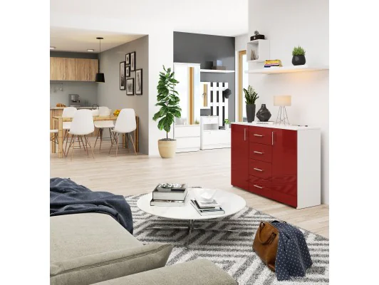 KOMODA K45 PK CZERWONY POŁYSK
