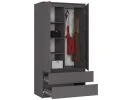 SZAFA S90 2D 2SZ CLP PK GRAFIT SZARY