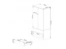 SZAFA S90 2D 2SZ CLP PK GRAFIT SZARY