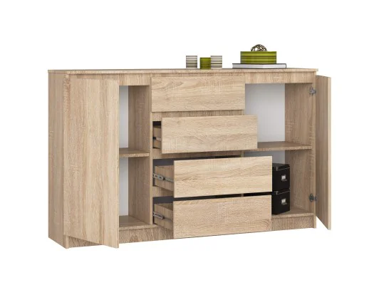 Zobacz KOMODA K160 2D 4SZ CLP PK DĄB SONOMA KOMODA K160 2D 4SZ CLP PK DĄB SONOMA