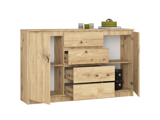 Zobacz KOMODA K160 2D 4SZ CLP PK DĄB ARTISAN KOMODA K160 2D 4SZ CLP PK DĄB ARTISAN