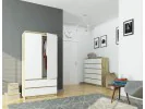SZAFA S90 2D 2SZ CLP PK DĄB ARTISAN / BIAŁA