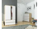 SZAFA S90 2D 2SZ CLP PK SONOMA / BIAŁY