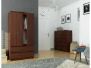 SZAFA S 90 cm 2 DRZWI 2 SZUFLADY PK WENGE