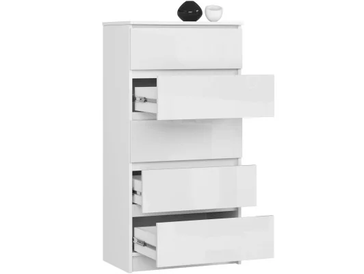 KOMODA K60 5SZ CLP PK BIAŁY POŁYSK