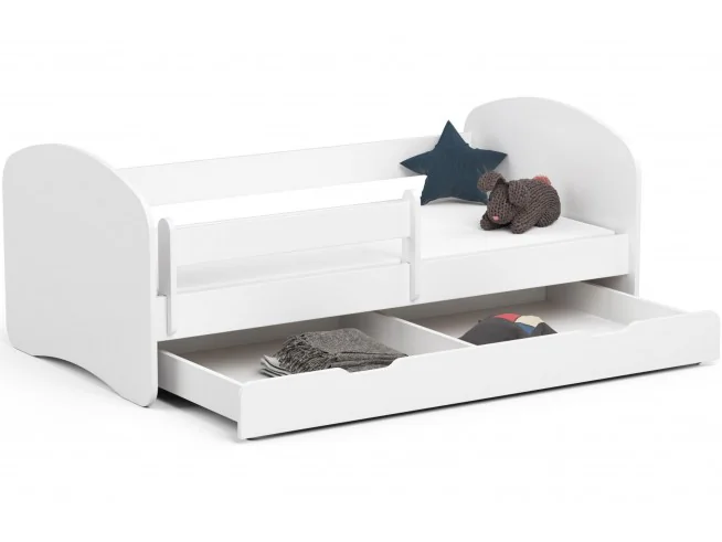 Łóżko dziecięce SMILE 160x80 Białe + Materac