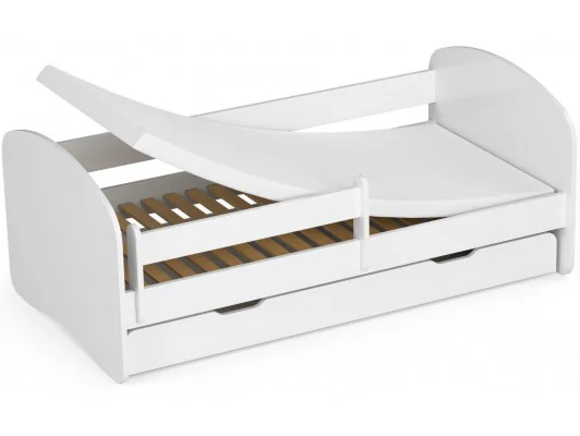 Łóżko dziecięce SMILE 160x80 Białe + Materac