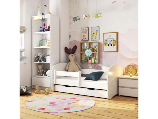 Łóżko dziecięce SMILE 160x80 Białe + Materac