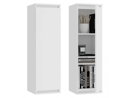 Meblościanka CLP - zestaw mebli witryna + rtv biała