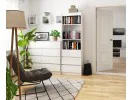 REGAŁ BIUROWY R 60 cm CLP 3 SZUFLADY 2 PÓŁKI BIAŁY / BIAŁY POŁYSK