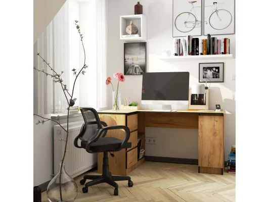 BIURKO NAROŻNE B20 CLP LEWOSTRONNE PK DĄB CRAFT