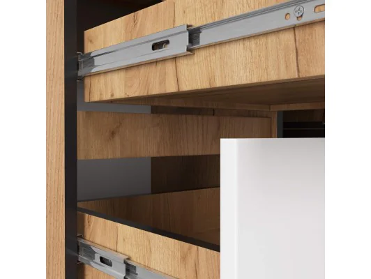 BIURKO NAROŻNE B20 CLP LEWOSTRONNE PK DĄB CRAFT / BIAŁE