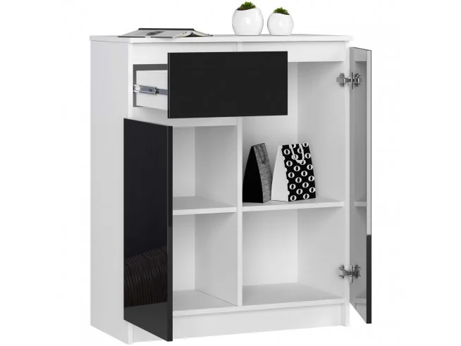 KOMODA K80 2D 1SZ CLP PK CZARNY POŁYSK