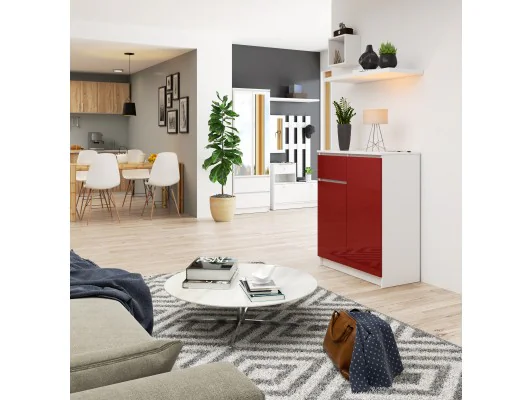 KOMODA K80 2D 1SZ CLP PK CZERWONY POŁYSK