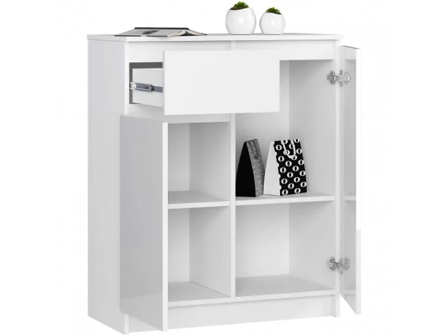 KOMODA K80 2D 1SZ CLP PK BIAŁY POŁYSK