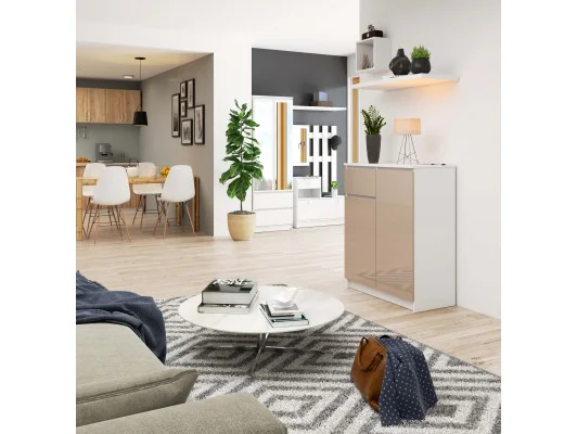 KOMODA K80 2D 1SZ CLP PK CAPPUCCINO POŁYSK