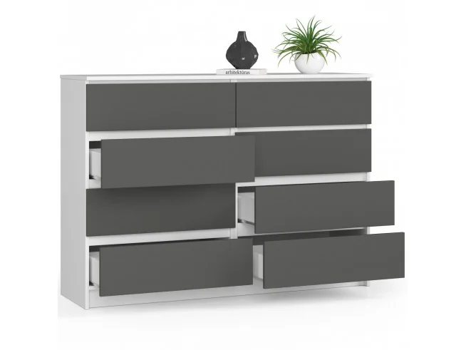 KOMODA K140 8SZ CLP BIAŁY / SZARY