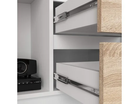 REGAŁ BIUROWY R 80 cm CLP R11 PK BIAŁY / SONOMA