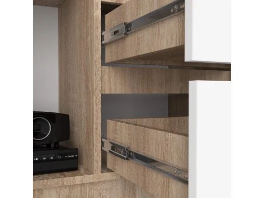 REGAŁ R11 R80 2D 2SZ CLP PK SONOMA / BIAŁY