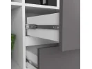 REGAŁ R15 R80 2D 2SZ CLP PK BIAŁY / SZARY
