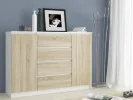KOMODA K140 2D 4SZ CLP BIAŁY / SONOMA