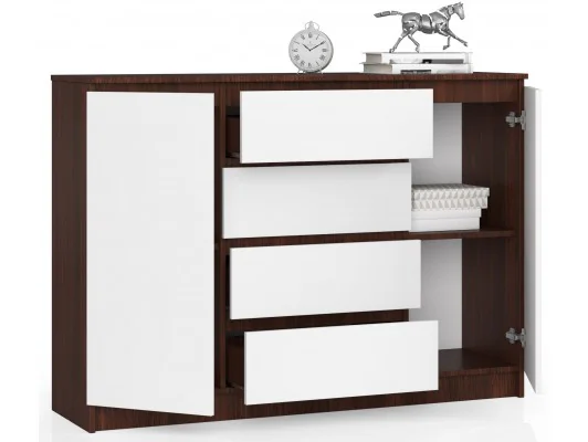 Zobacz KOMODA K140 2D 4SZ CLP VENGE / BIAŁY KOMODA K140 2D 4SZ CLP VENGE / BIAŁY