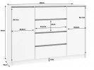 KOMODA K140 2D 4SZ CLP VENGE / BIAŁY