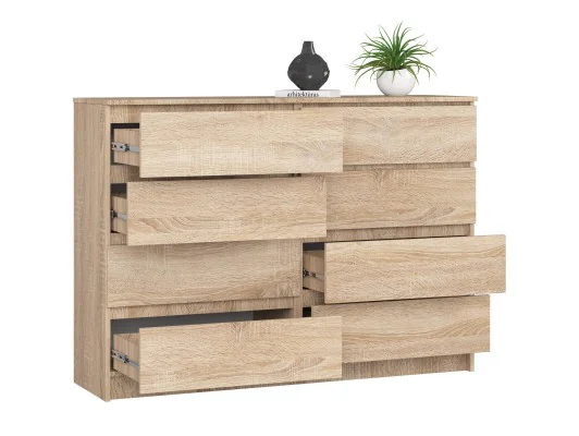 Zobacz KOMODA K140 8SZ CLP PK DĄB SONOMA KOMODA K140 8SZ CLP PK DĄB SONOMA