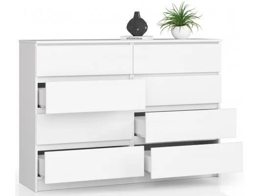 Zobacz KOMODA K140 8SZ CLP BIAŁY KOMODA K140 8SZ CLP BIAŁY