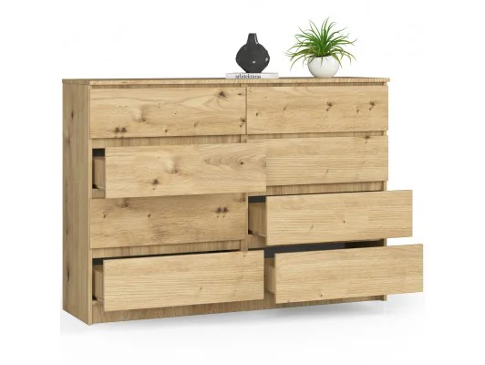 Zobacz KOMODA K140 8SZ CLP DĄB ARTISAN KOMODA K140 8SZ CLP DĄB ARTISAN