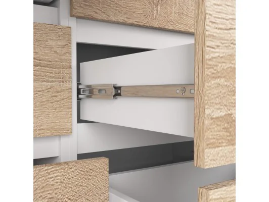 KOMODA K120 8SZ PK BIAŁA / SONOMA